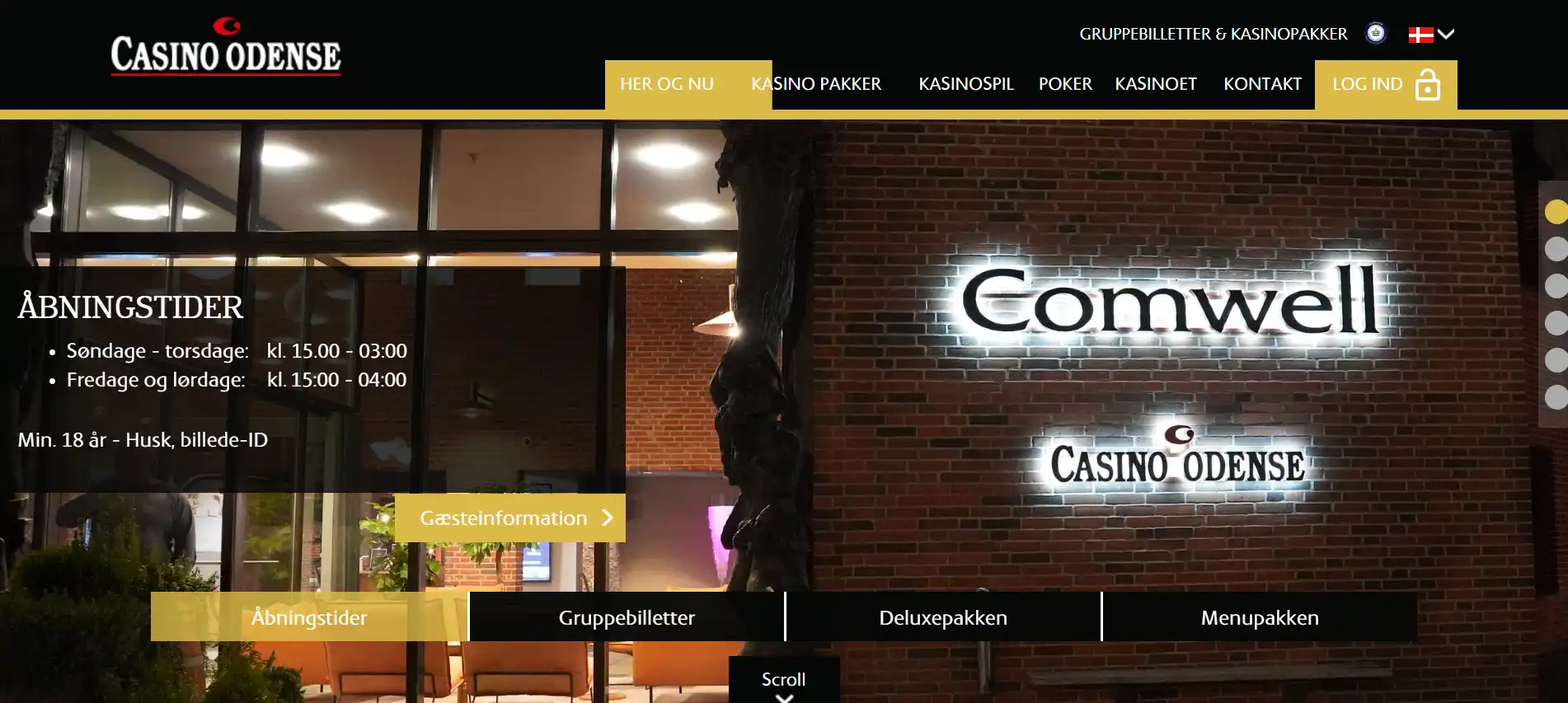 Casino Odenses officielle præsentation af det fysiske kasino i Odense